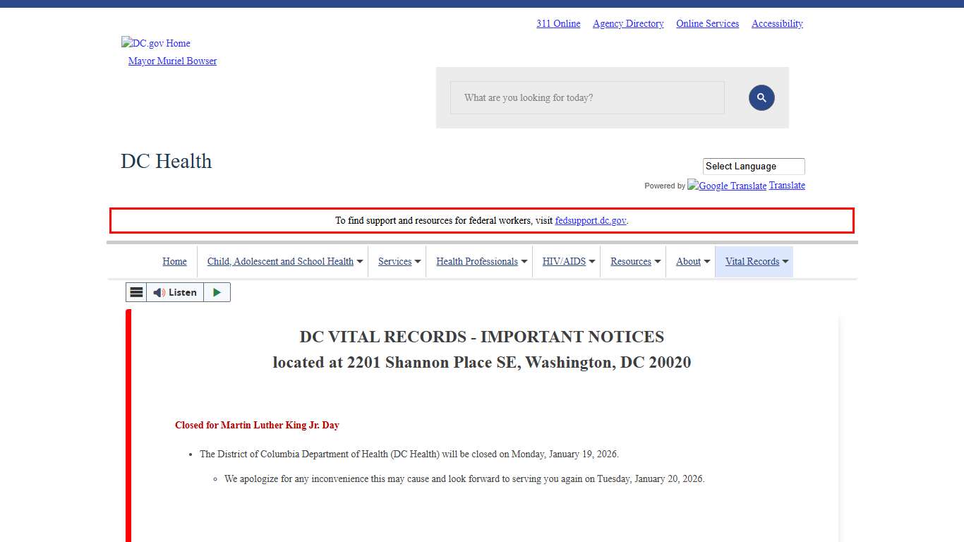 Birth Certificates doh